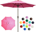 9FT Large Outdoor Patio Umbrella Table Umbrella - Sturdy Shade