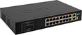 BV-Tech 18 Ports Long Range PoE+ Switch - 16 PoE+ Ports, 2 Gigabit