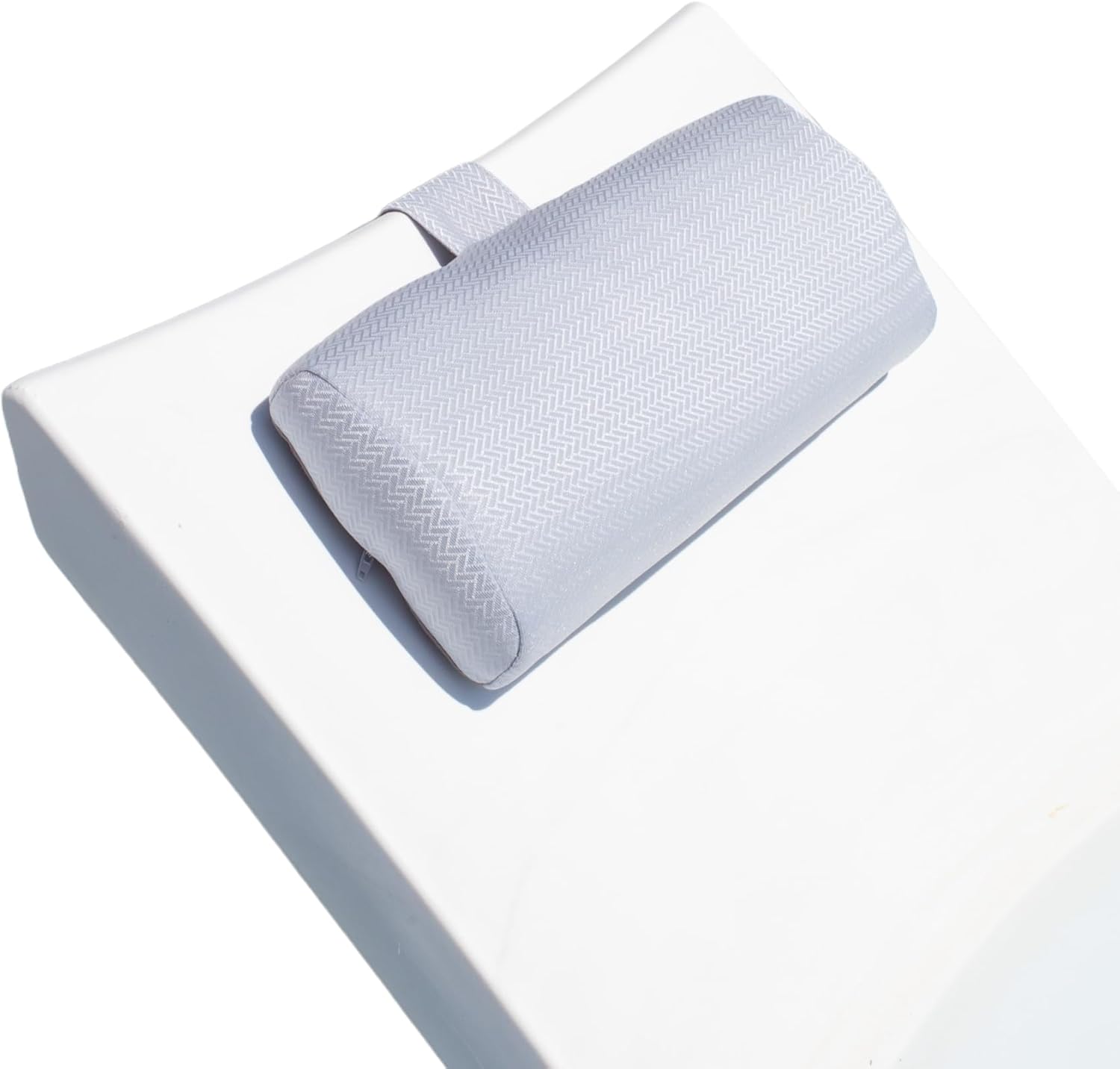 Headrest Pillow for Patio Chaise Lounge with Cellphone Pocket