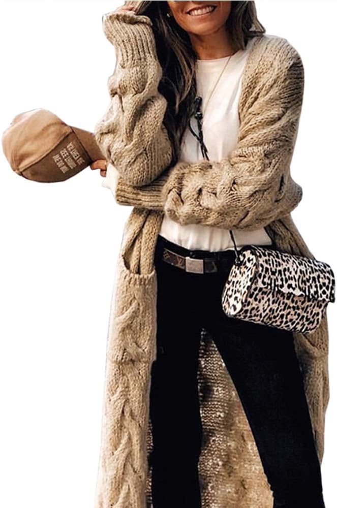 ZIWOCH Women's Long Cardigan Coats for Stylish Casual Wear