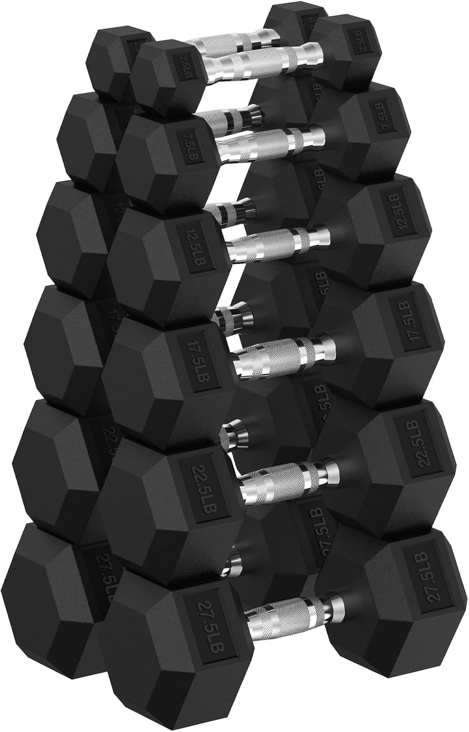 Hex Dumbbell Set for Strength Training, 30-480 lb Weights