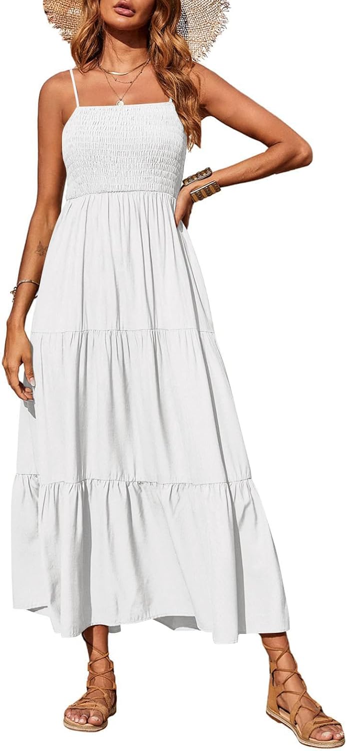 PRETTYGARDEN Women's Summer Maxi Dress for Casual Beach Fun
