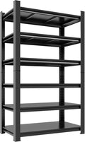 Heavy Duty 6-Tier Adjustable Metal Garage Shelving Unit for Tools