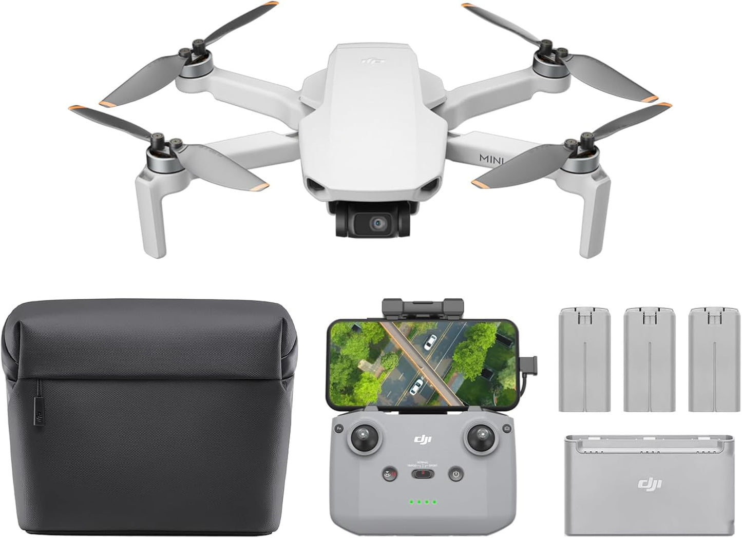 DJI Mini 4K Drone with 3 Batteries for Extended Flight Time