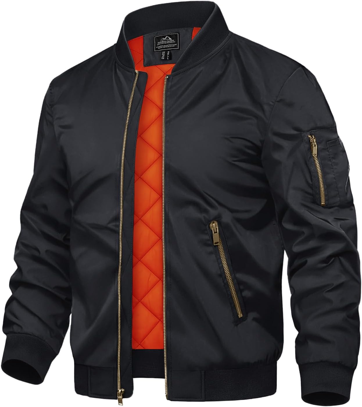 TACVASEN Men's Bomber Jacket - Stylish Warm Windbreaker Coats