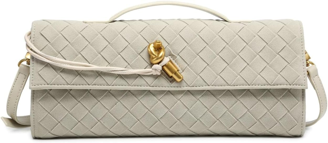 Trendy Woven Evening Clutch Purses for Women - Cute Satchels