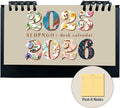 Mini Desk Calendar Flip Monthly Memo Notes Calendar - Compact 2025