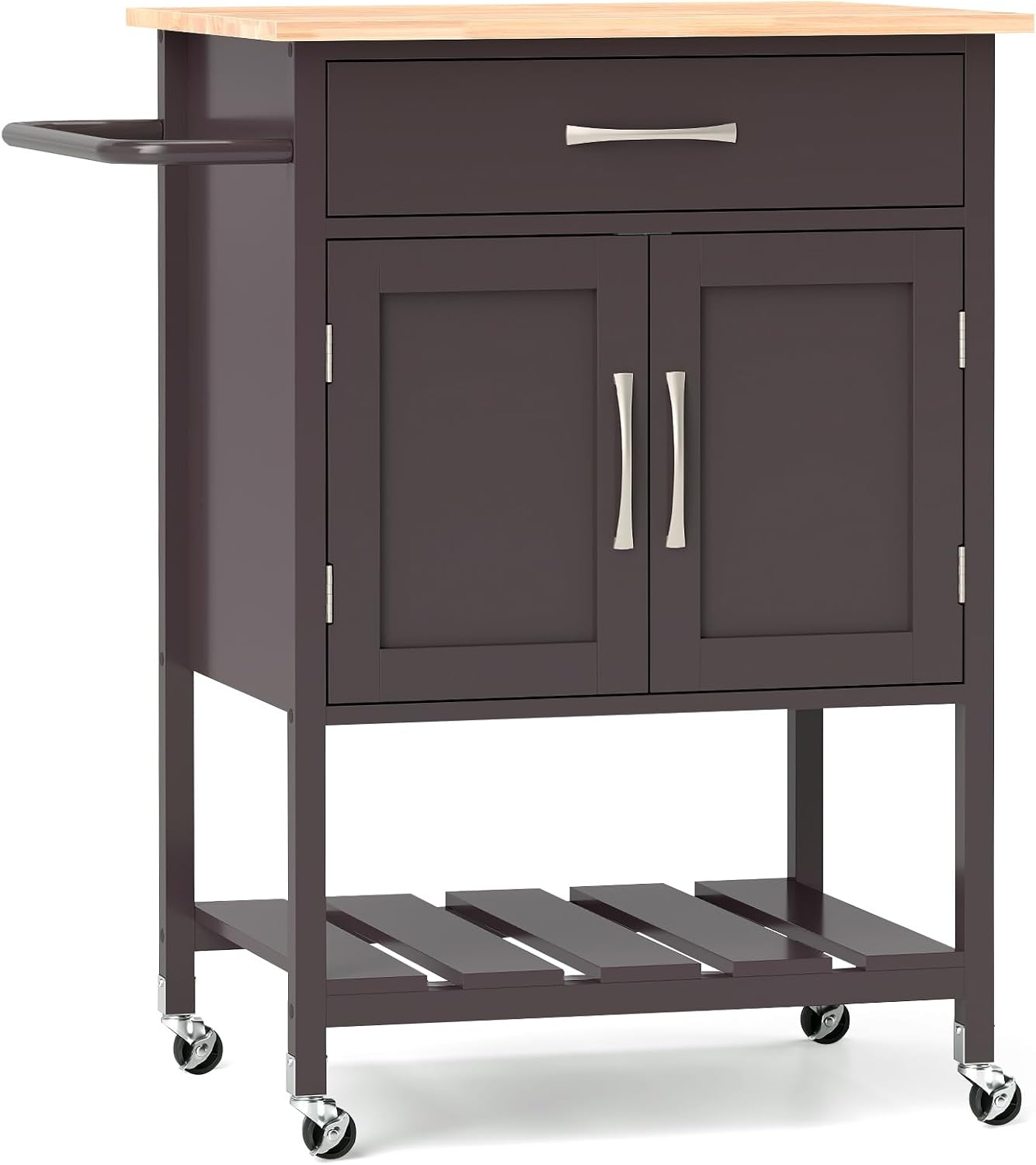 Giantex Mobile Kitchen Cart: Organized Storage & Easy Mobility
