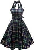 Topdress Women's Vintage Polka Audrey Dress 1950s Halter Retro between