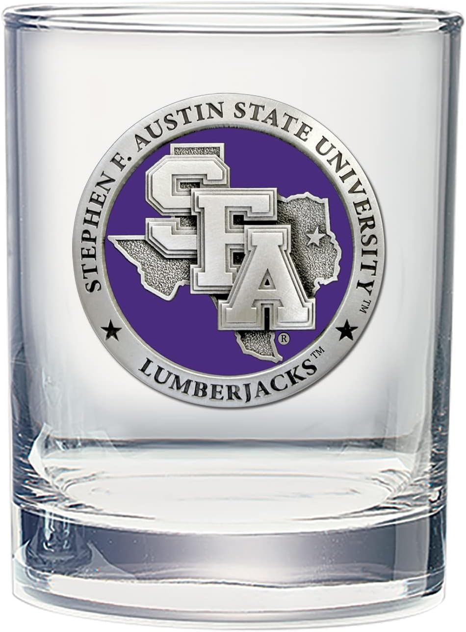 Heritage Pewter Double Old Fashion Glass for SFA Fans and Collectors