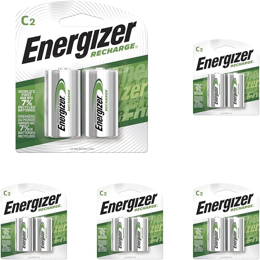 Energizer C Rechargeable Batteries for Long Lasting Power