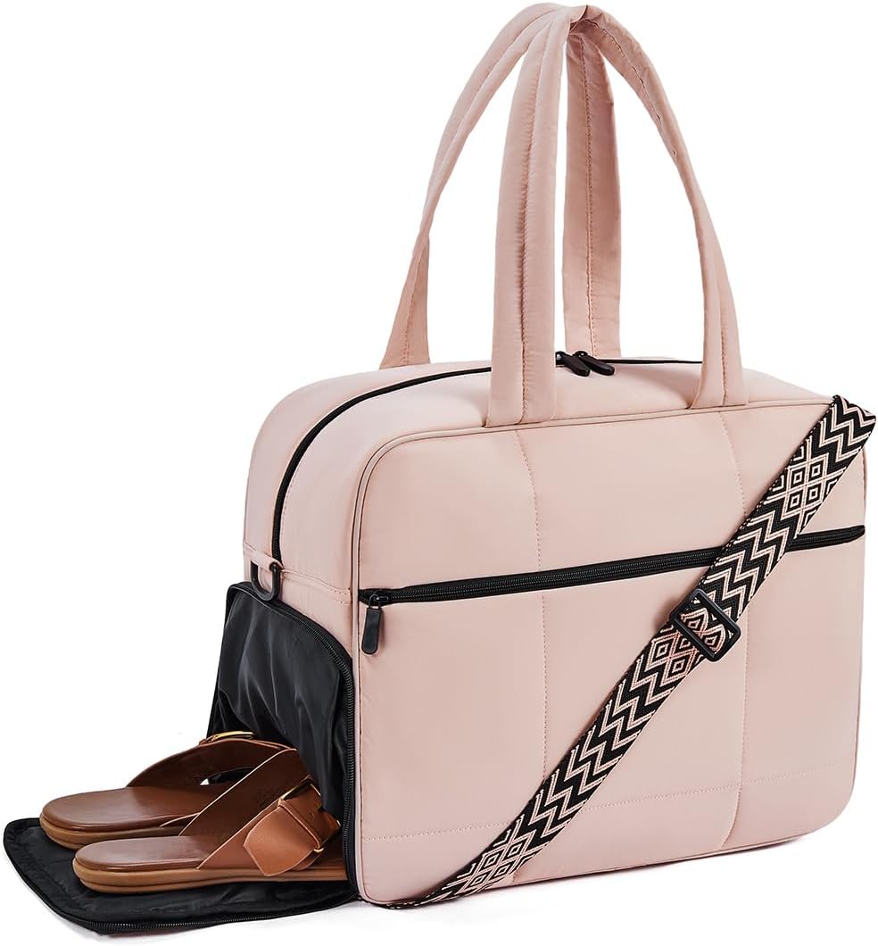 CLUCI Weekender Travel Bag for Women - Stylish Quilted Tote