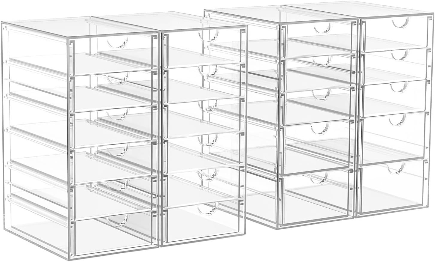 22 Drawers Acrylic Desk Makeup Organizer for Efficient Storage