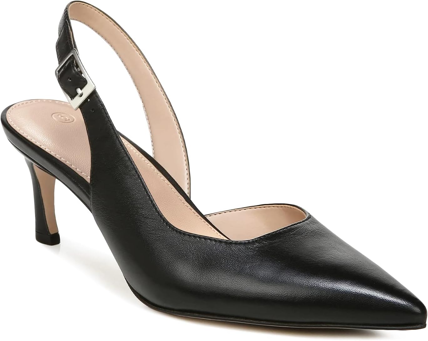 Womens Slingback Heels Low Kitten Pumps for Elegant Style