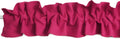 Poplin Sleeve Topper Window Valance - Fuchsia, 144in x 9in