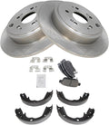 TRQ Rear Brake Pad & Rotor Kit Compatible with 2006-2014 Honda