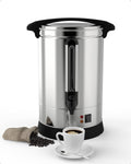 Coffee Urn 100 Cup Stainless Steel Commercial Coffee Maker - Fast