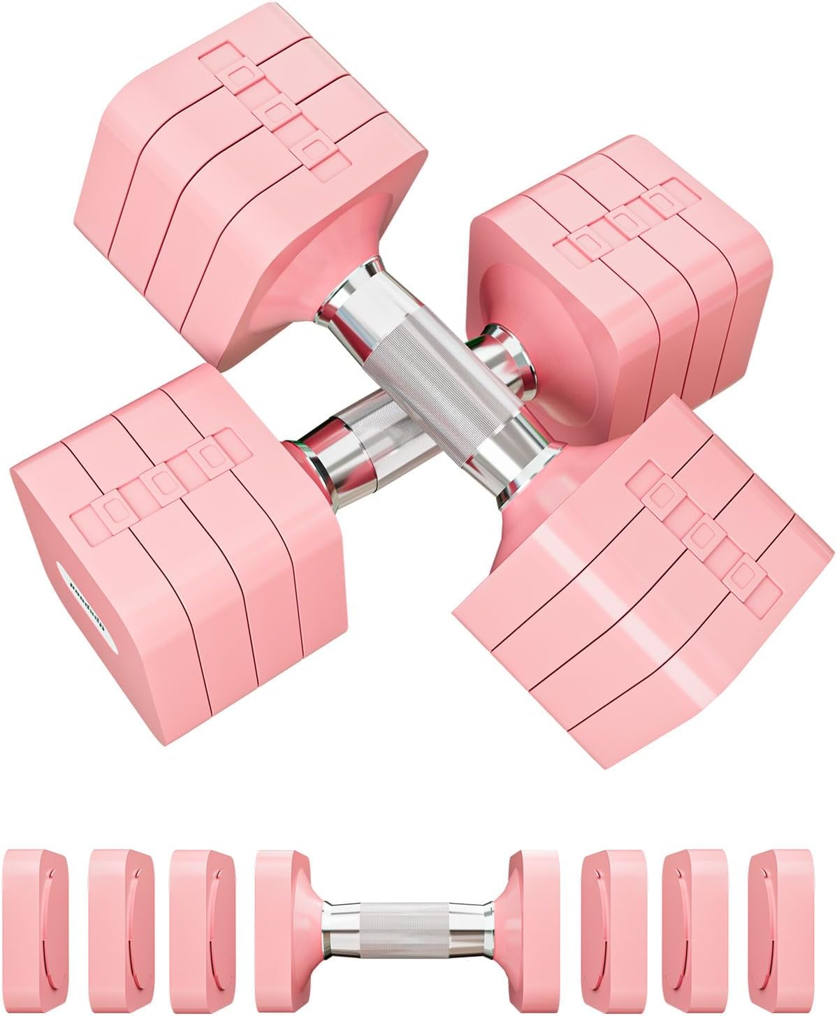 Adjustable Dumbbell Set for Home Gym - 15LB to 50LB Options