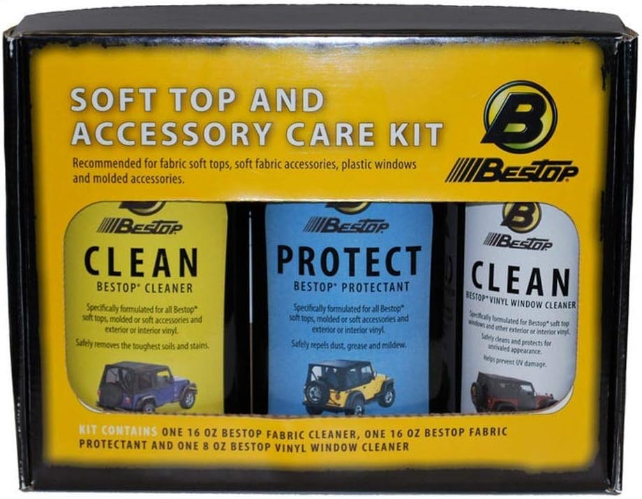 Bestop Vinyl Care Kit for Soft Tops - Ultimate Cleaning Solution