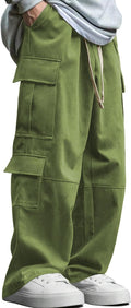 Mens Baggy Pants Y2K Contrast Piping Drawstring Sweatpants - Oversized