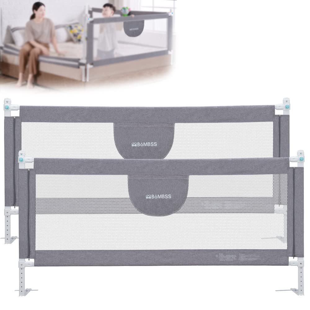 MBQMBSS Toddler Bed Rail Guards for King and Queen Size Beds