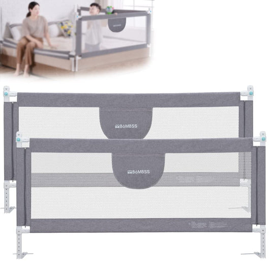 MBQMBSS Toddler Bed Rail Guards for King and Queen Size Beds