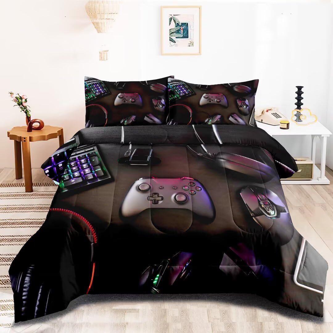 Gaming Comforter Set for Boys Teens - Ultimate Gamer Bedding