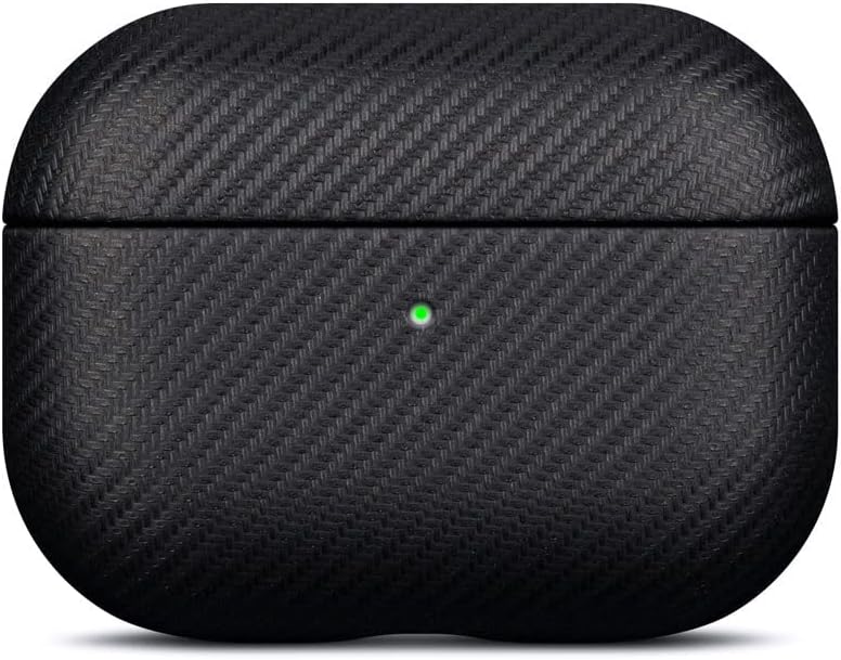 Handmade Carbon Fiber Style Case for AirPods Pro 2nd Gen - Black
