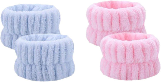 Absorbent Microfiber Spa Wristbands - Stop Water Run Down! 
