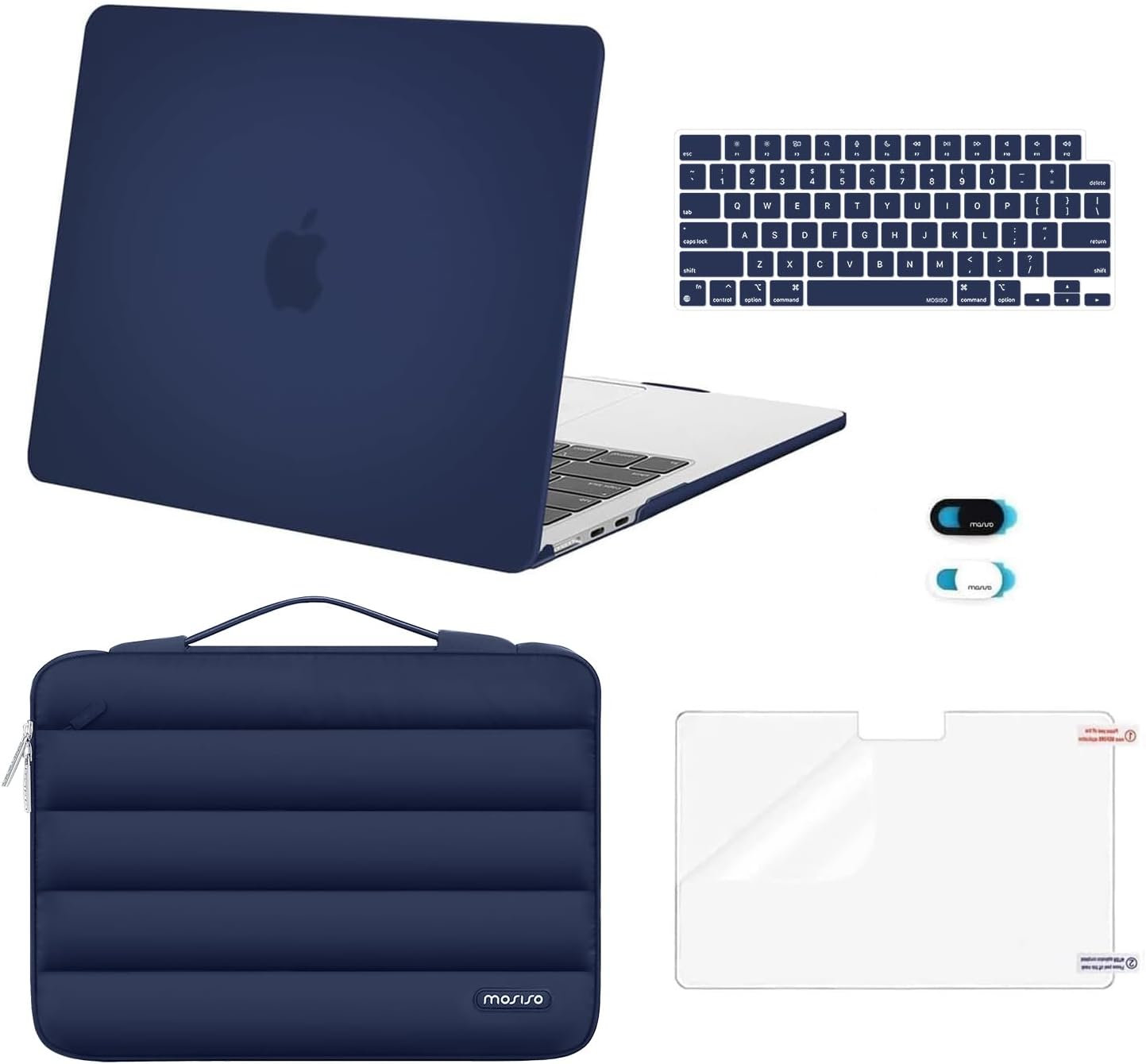 MOSISO MacBook Air 13 inch Case with Accessories for 2022-2025