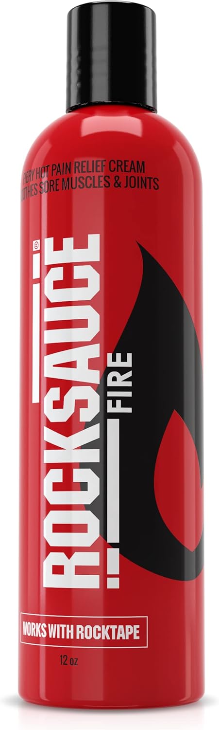 RockTape RockSauce Fire Hot Muscle Relief Cream for Pain Relief