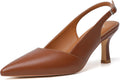Mostrin Kitten Heels for Women Slingback Pointed Closed Toe Women's