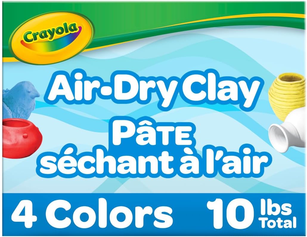 Crayola Air Dry Clay Bulk Set for Creative Kids' Projects