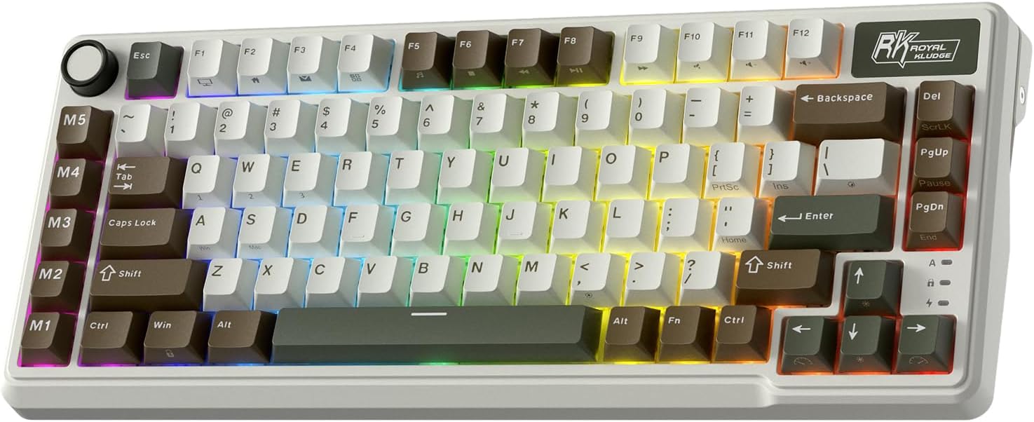 RK L75 Gasket Mount Mechanical Keyboard with Touch Controls
