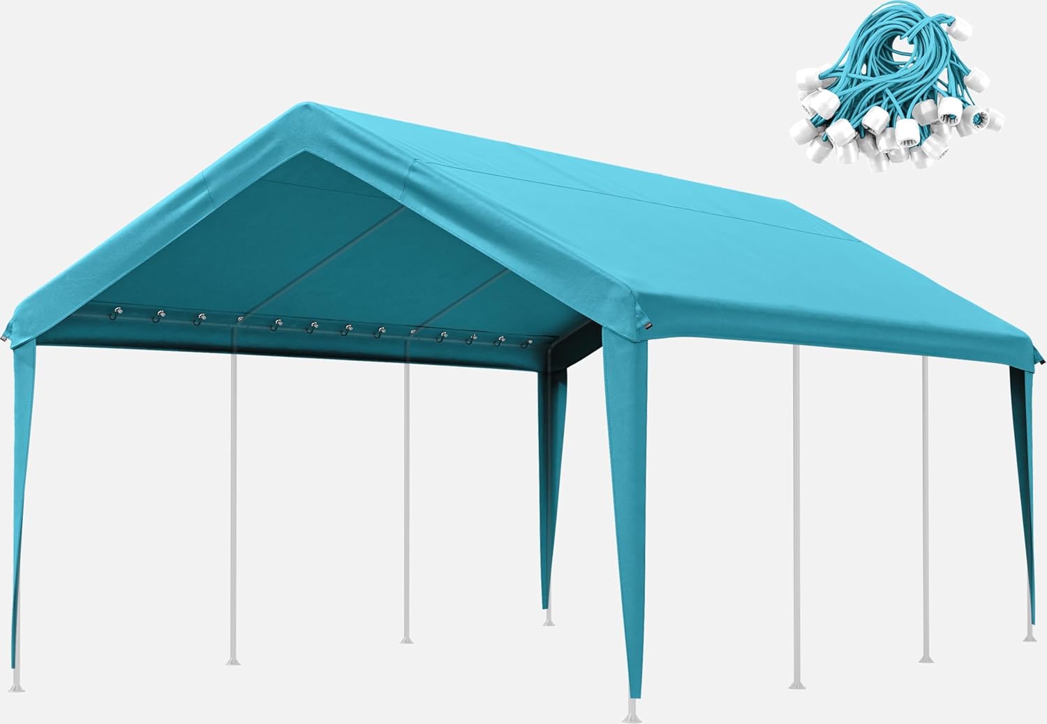 Carport Canopy Replacement Cover 12x20 Heavy Duty Outdoor