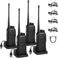 4 Pack GA-2S Long Range Walkie Talkies for Adults and Business