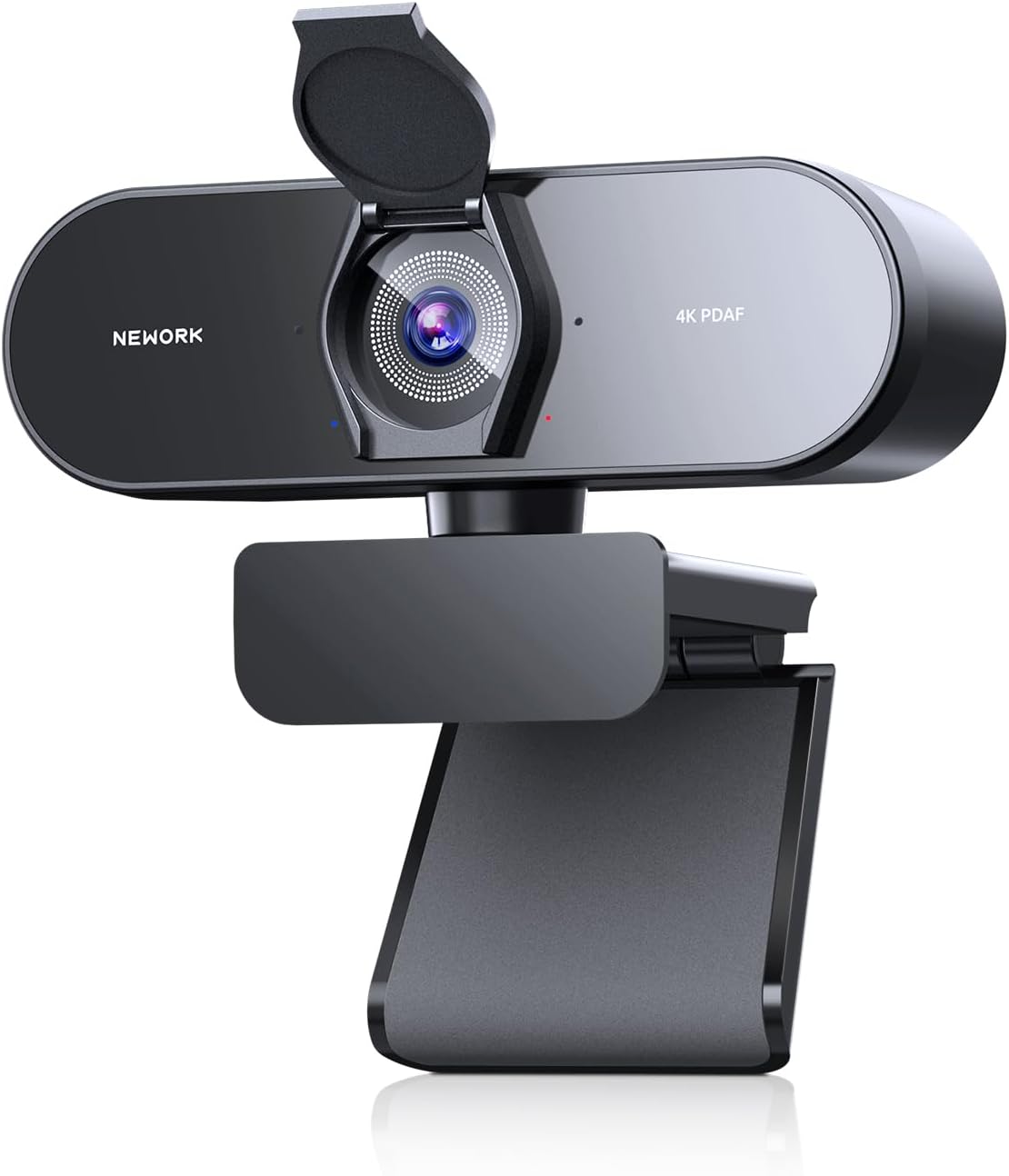 4K Webcam for PC with Dual Autofocus & Noise Reduction Mics