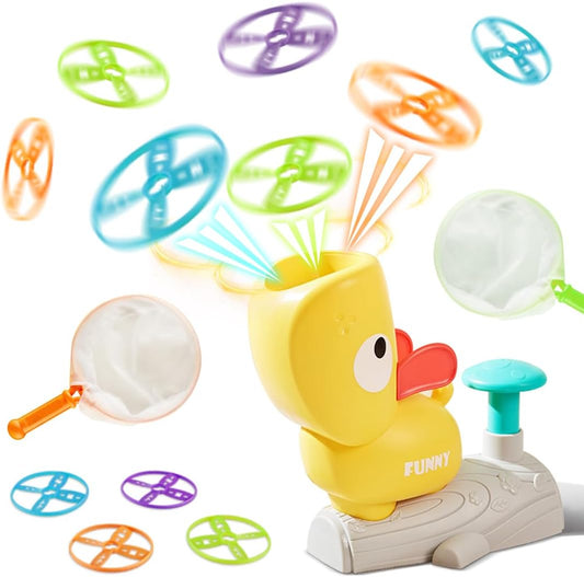 Pop Up Flying Saucer & Catch Nets - Outdoor Fun!