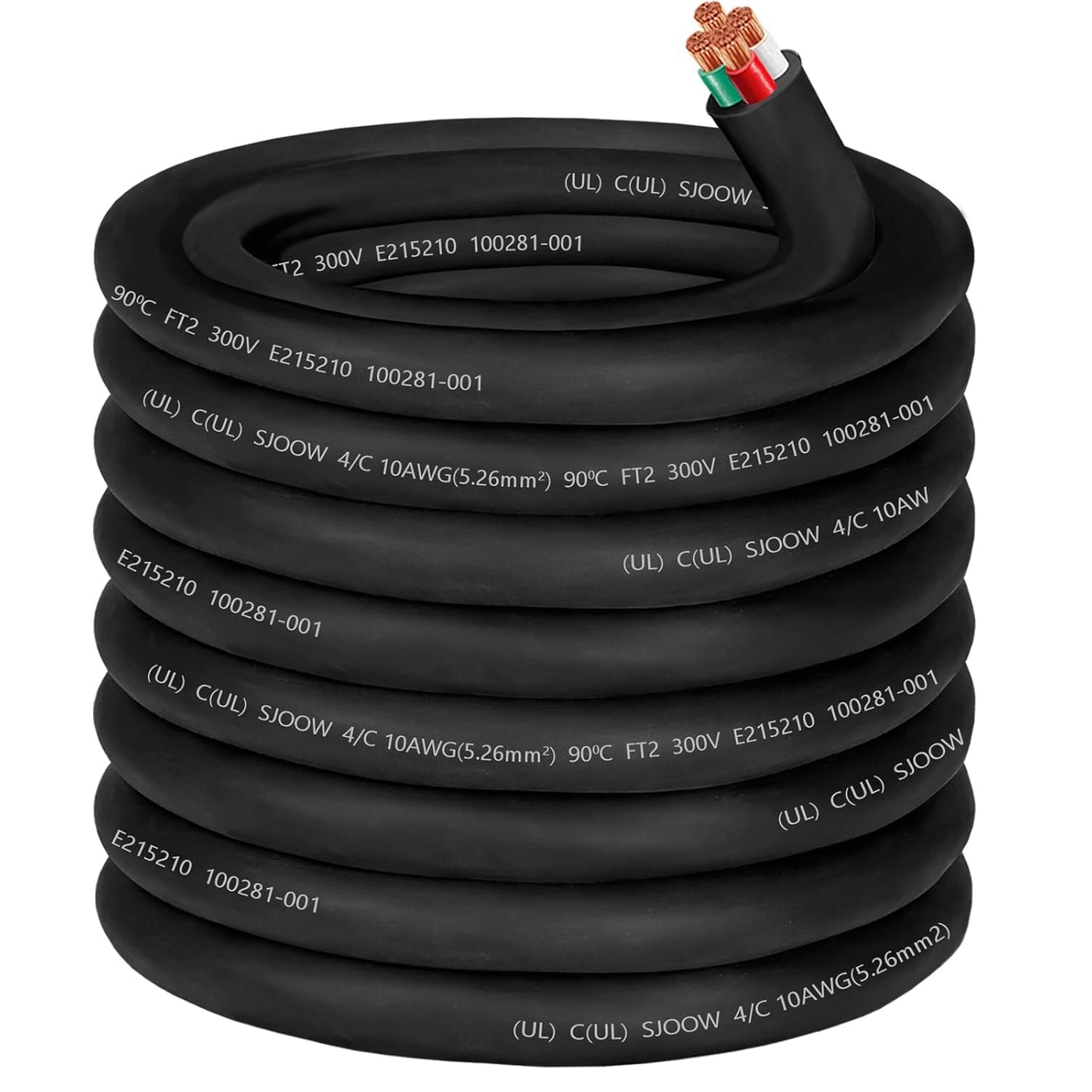 10/4 AWG SJOOW Cable for Generators and Heavy Duty Use