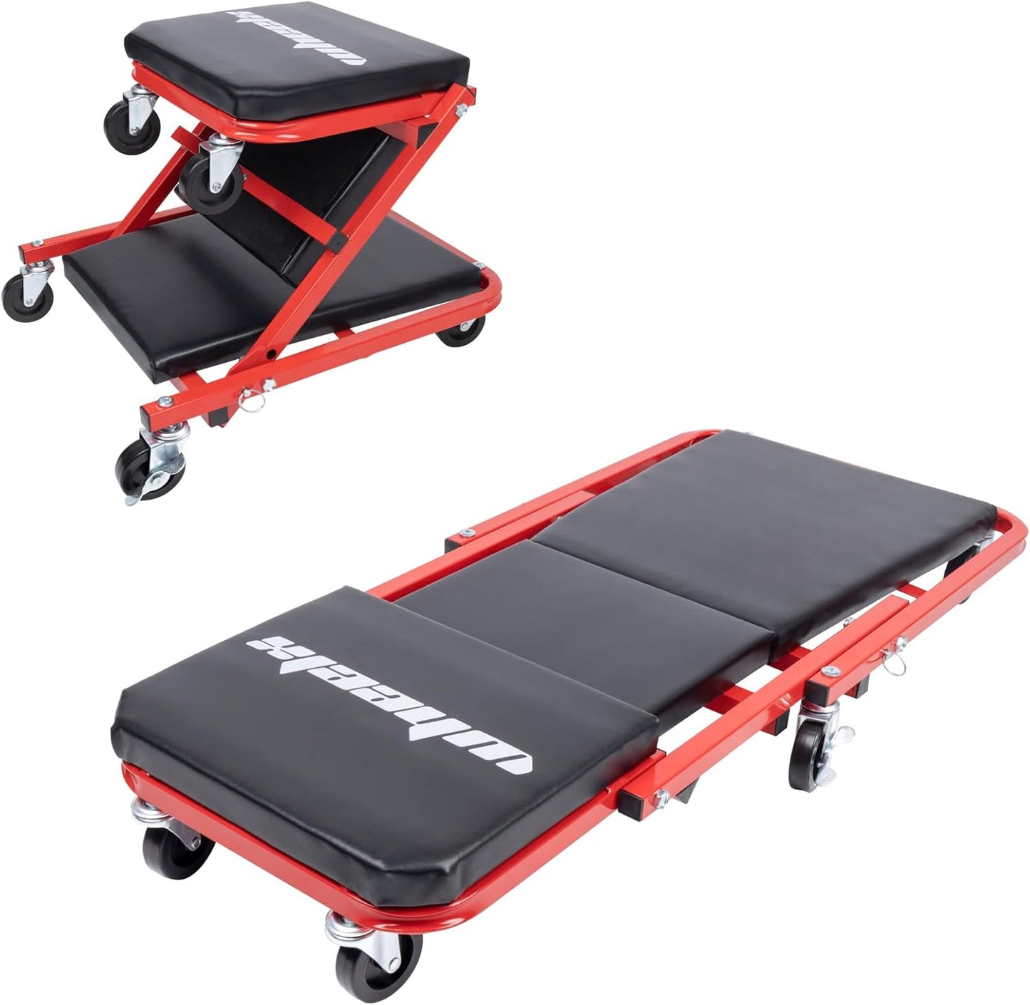 Mechanic Creeper 36 Inches by WheelX - 2-in-1 Garage Chair