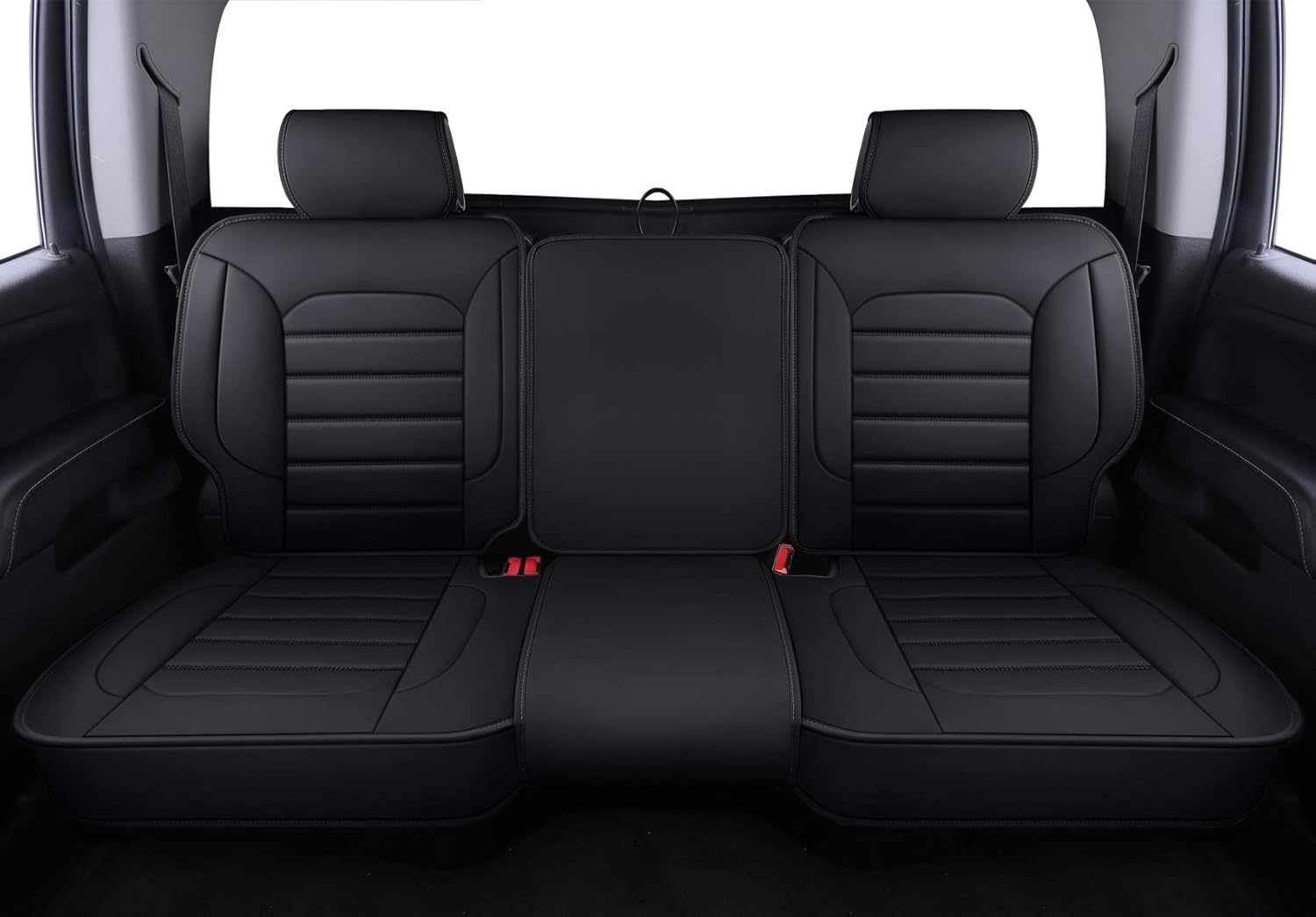 LUCKYMAN CLUB Rear Seat Covers for 2007-2025 Chevy Silverado