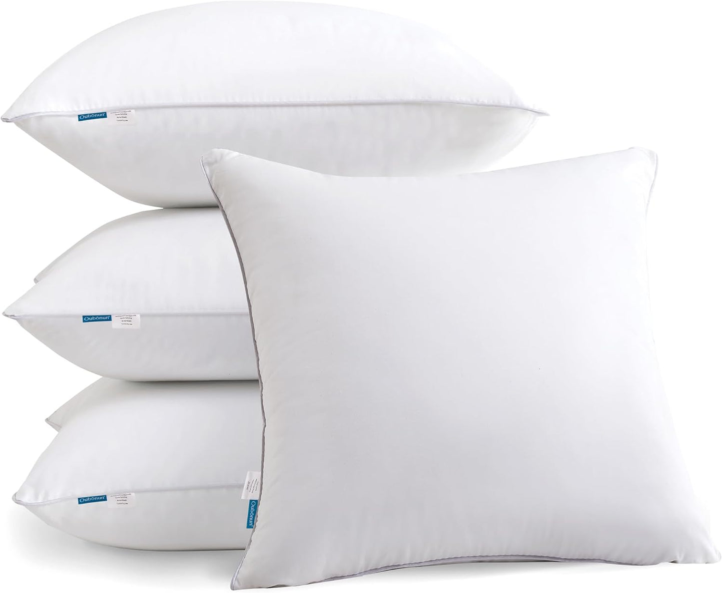 22x22 Pillow Inserts Set of 4 for Couch and Bed Comfort