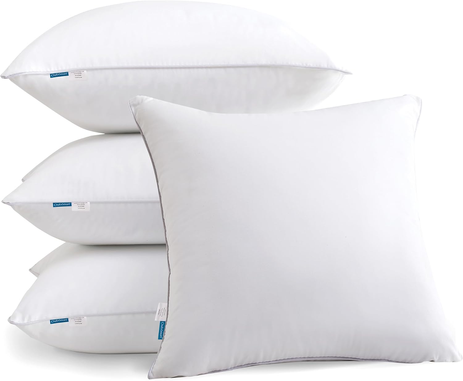 22x22 Pillow Inserts Set of 4 for Couch and Bed Comfort
