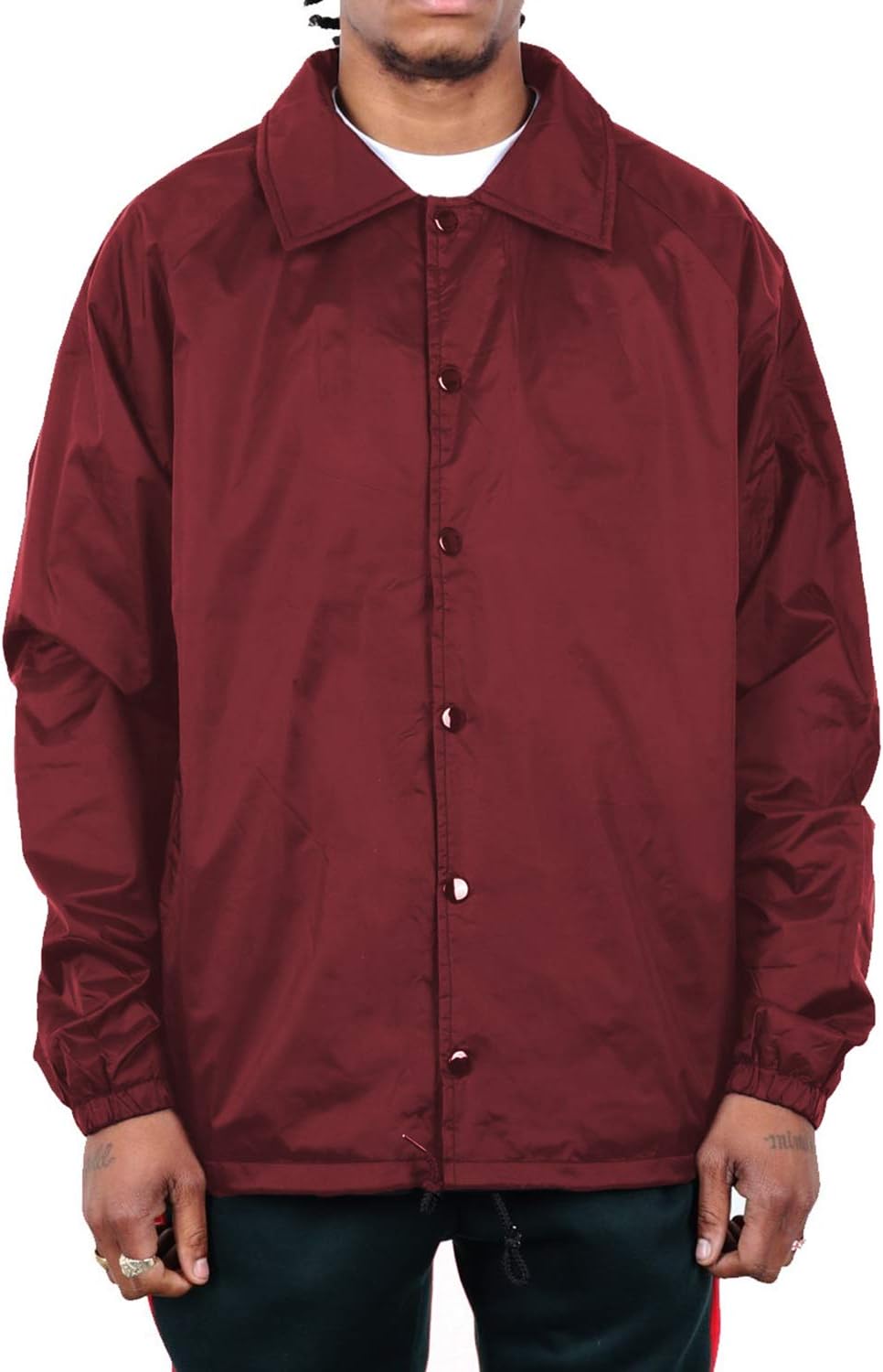 Shaka Wear Mens Coach Jacket - Classic Windbreaker for All Occasions