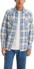 Men's Classic Western Shirt - Distressed Denim Style