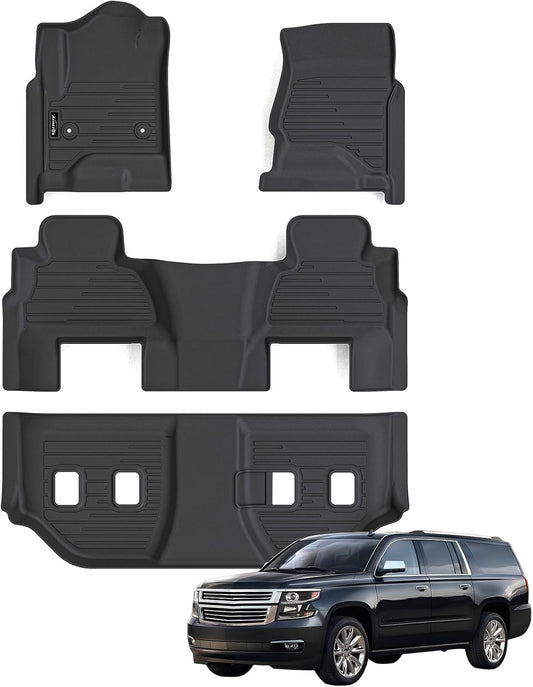 Custom Fit Floor Mats for 2015-2020 Chevy Suburban 7 Seats