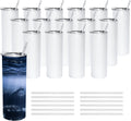 50 Pack Sublimation Tumblers 20 OZ Straight Skinny - Reliable