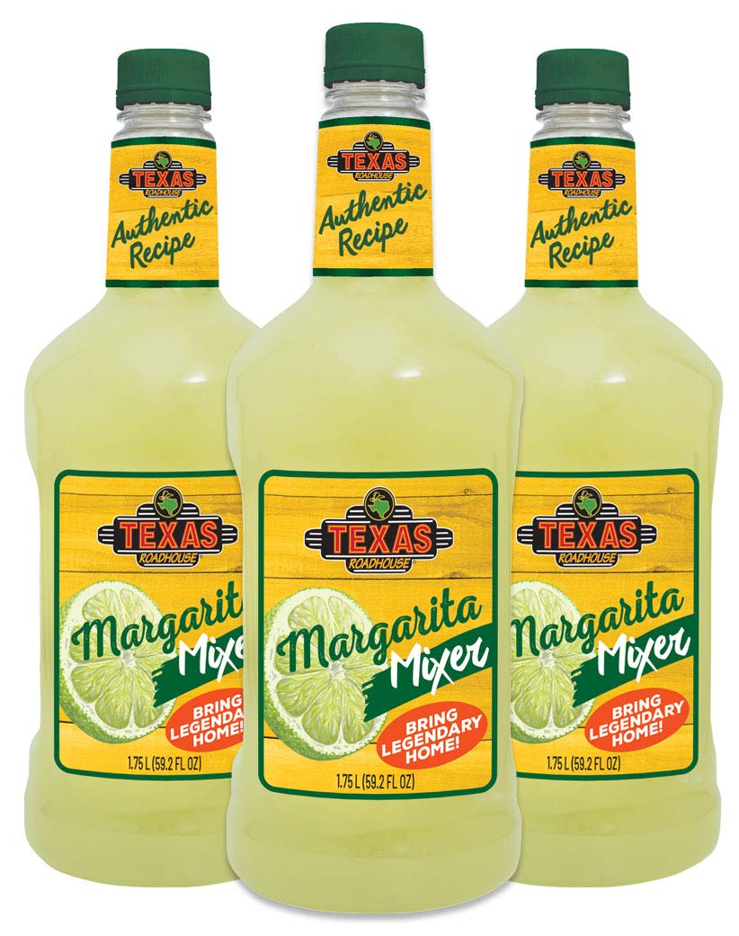 Texas Roadhouse Authentic Margarita Drink Mix, 3-Pack of 1.75L