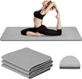 Foldable Travel Yoga Mat with Strap & Carrying Bag - Packable 6mm Mat