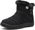 Womens Fur Lined Waterproof Winter Snow Boots - Comfortable Fit